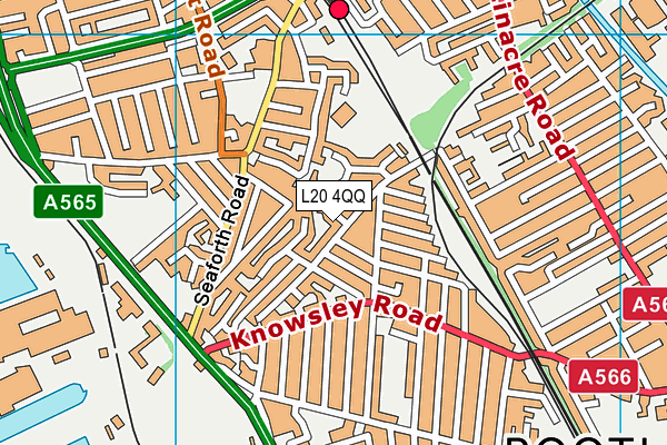 L20 4QQ map - OS VectorMap District (Ordnance Survey)