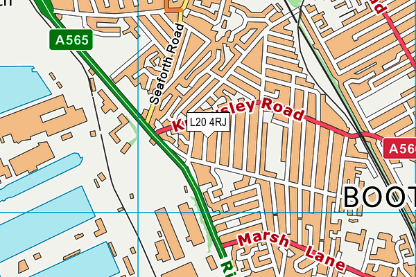 L20 4RJ map - OS VectorMap District (Ordnance Survey)