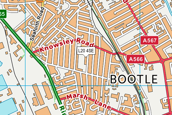 L20 4SE map - OS VectorMap District (Ordnance Survey)