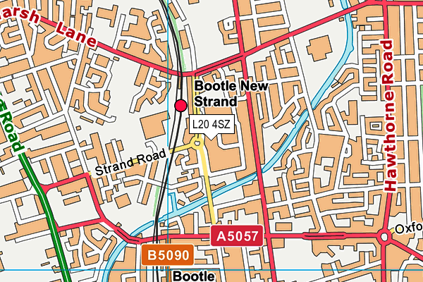 L20 4SZ map - OS VectorMap District (Ordnance Survey)