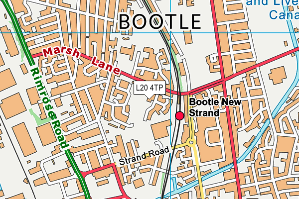 L20 4TP map - OS VectorMap District (Ordnance Survey)