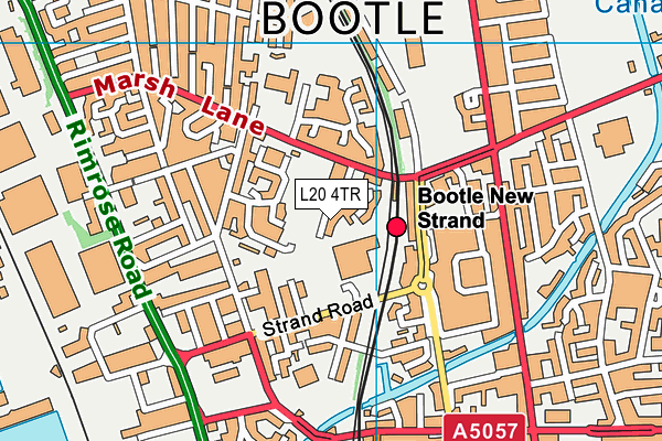 L20 4TR map - OS VectorMap District (Ordnance Survey)