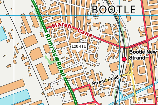 L20 4TU map - OS VectorMap District (Ordnance Survey)