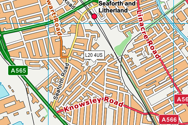 L20 4US map - OS VectorMap District (Ordnance Survey)