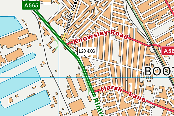 L20 4XG map - OS VectorMap District (Ordnance Survey)