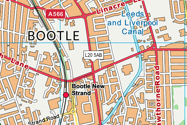 L20 5AB map - OS VectorMap District (Ordnance Survey)