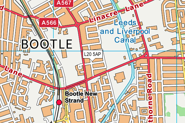 L20 5AP map - OS VectorMap District (Ordnance Survey)