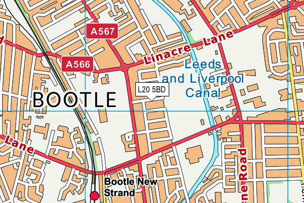 L20 5BD map - OS VectorMap District (Ordnance Survey)