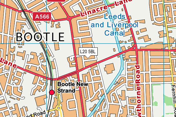 L20 5BL map - OS VectorMap District (Ordnance Survey)