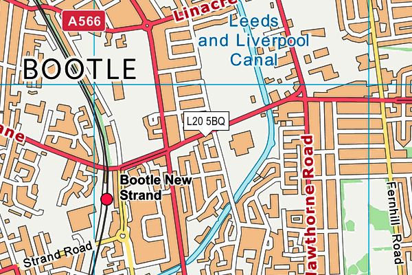 L20 5BQ map - OS VectorMap District (Ordnance Survey)