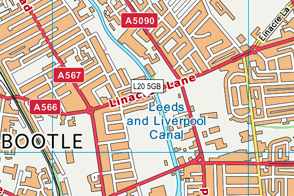 L20 5GB map - OS VectorMap District (Ordnance Survey)