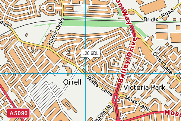 L20 6DL map - OS VectorMap District (Ordnance Survey)