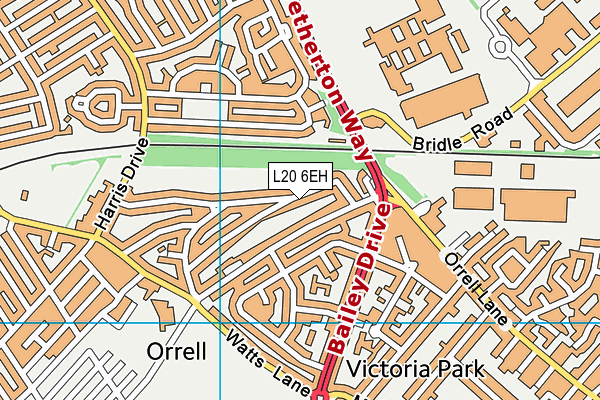 L20 6EH map - OS VectorMap District (Ordnance Survey)