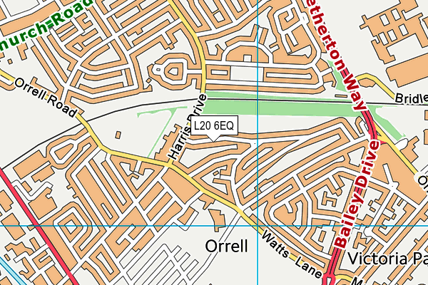 L20 6EQ map - OS VectorMap District (Ordnance Survey)