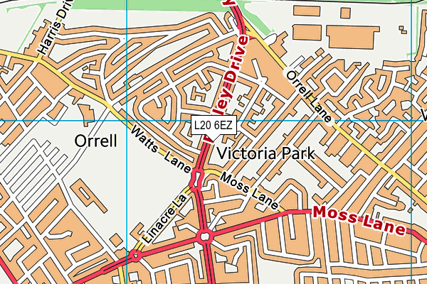 L20 6EZ map - OS VectorMap District (Ordnance Survey)