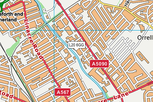 L20 6GG map - OS VectorMap District (Ordnance Survey)