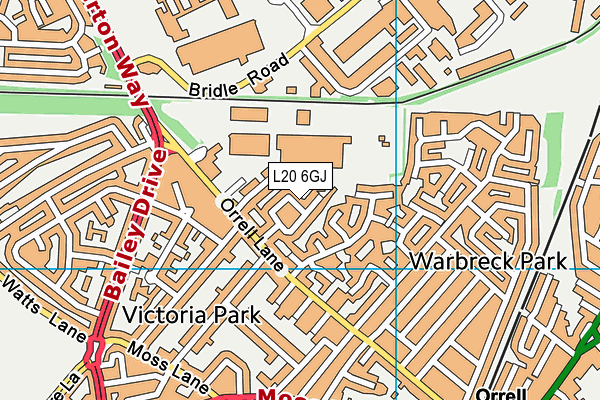 L20 6GJ map - OS VectorMap District (Ordnance Survey)