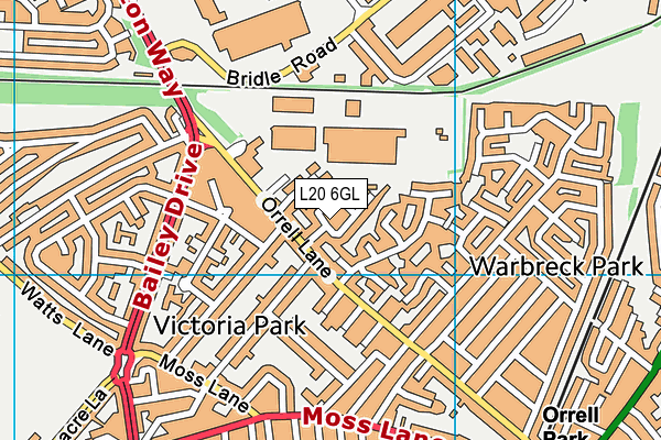 L20 6GL map - OS VectorMap District (Ordnance Survey)