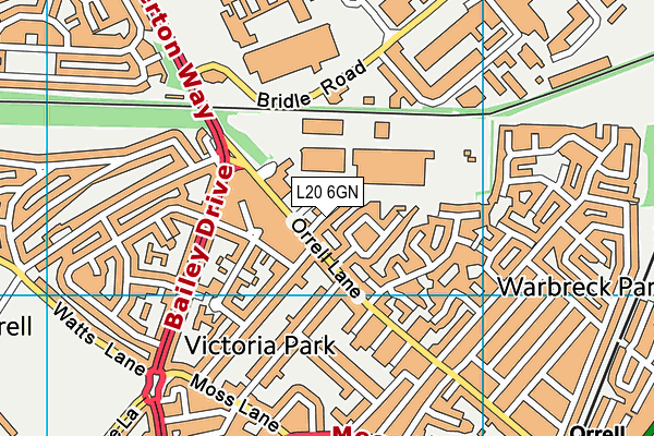 L20 6GN map - OS VectorMap District (Ordnance Survey)