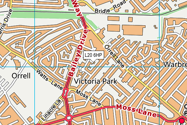 L20 6HP map - OS VectorMap District (Ordnance Survey)