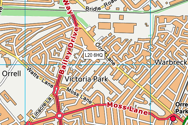 L20 6HQ map - OS VectorMap District (Ordnance Survey)