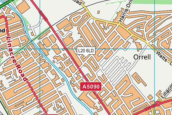 L20 6LD map - OS VectorMap District (Ordnance Survey)