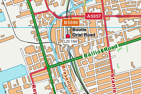 L20 7AH map - OS VectorMap District (Ordnance Survey)