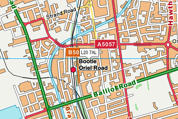 L20 7AL map - OS VectorMap District (Ordnance Survey)