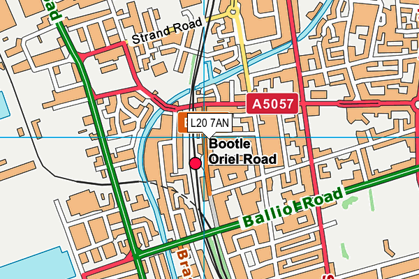 L20 7AN map - OS VectorMap District (Ordnance Survey)