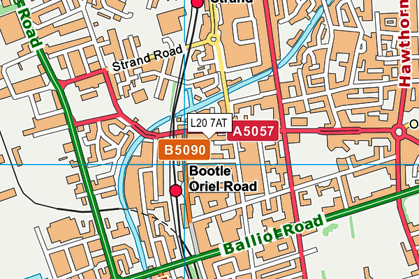 L20 7AT map - OS VectorMap District (Ordnance Survey)