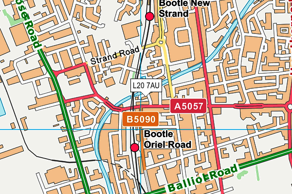 L20 7AU map - OS VectorMap District (Ordnance Survey)