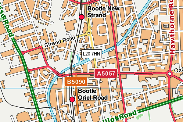 L20 7HN map - OS VectorMap District (Ordnance Survey)