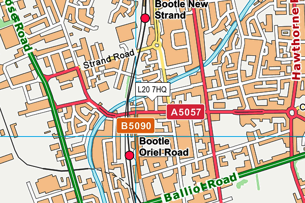 L20 7HQ map - OS VectorMap District (Ordnance Survey)