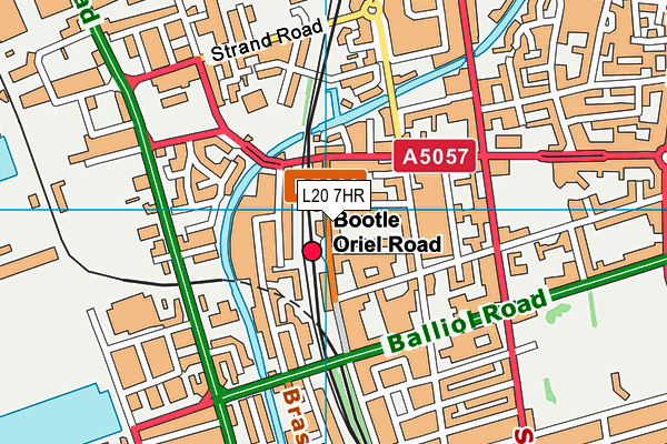 L20 7HR map - OS VectorMap District (Ordnance Survey)