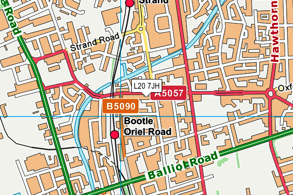 L20 7JH map - OS VectorMap District (Ordnance Survey)