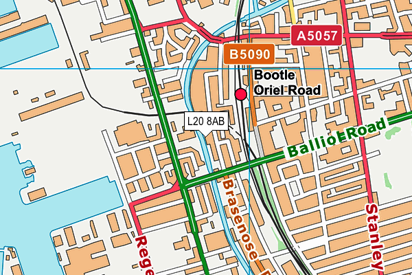 L20 8AB map - OS VectorMap District (Ordnance Survey)