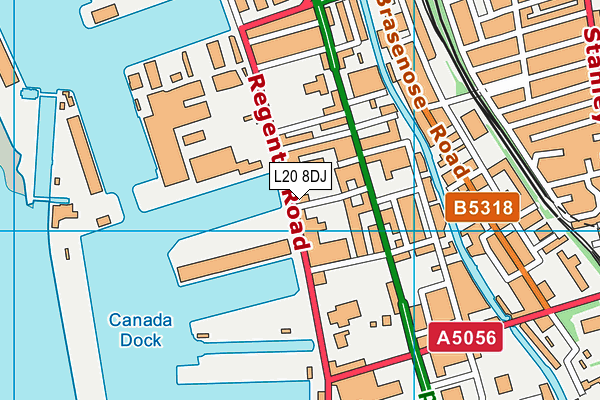 L20 8DJ map - OS VectorMap District (Ordnance Survey)