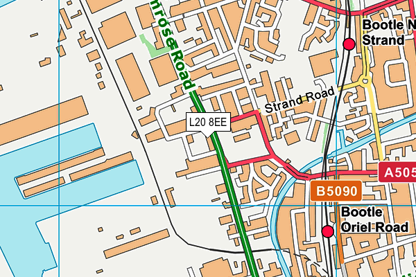 L20 8EE map - OS VectorMap District (Ordnance Survey)