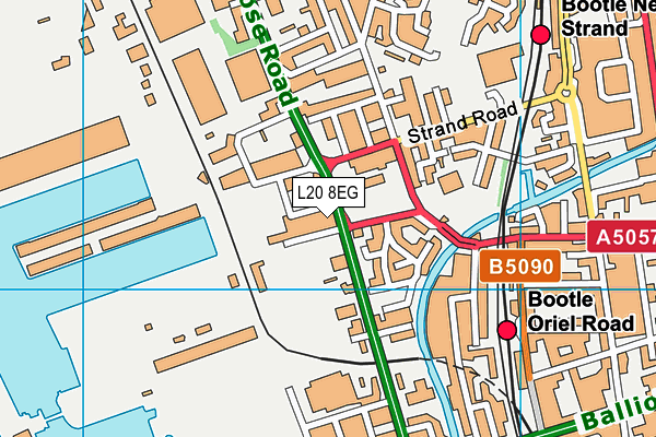 L20 8EG map - OS VectorMap District (Ordnance Survey)