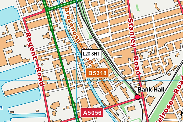 L20 8HT map - OS VectorMap District (Ordnance Survey)