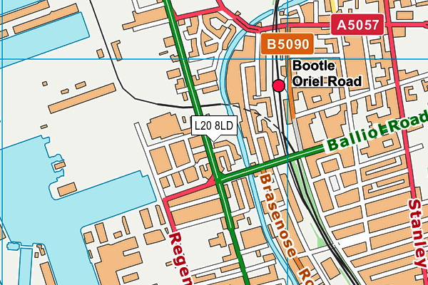 L20 8LD map - OS VectorMap District (Ordnance Survey)