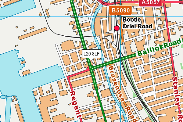 L20 8LF map - OS VectorMap District (Ordnance Survey)