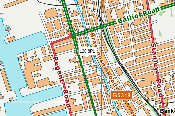 L20 8PL map - OS VectorMap District (Ordnance Survey)