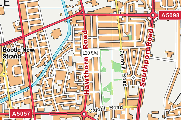 L20 9AJ map - OS VectorMap District (Ordnance Survey)