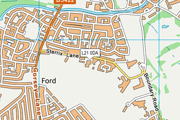 L21 0DA map - OS VectorMap District (Ordnance Survey)