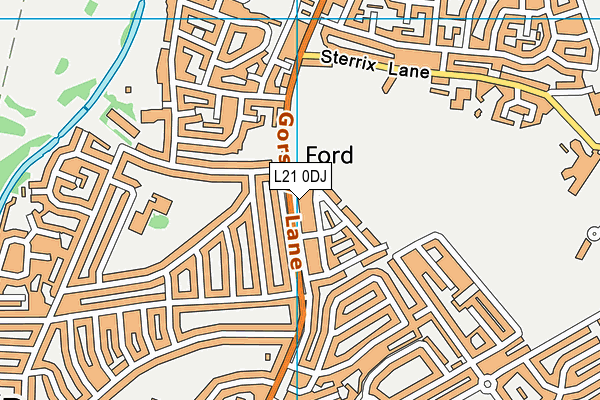 L21 0DJ map - OS VectorMap District (Ordnance Survey)