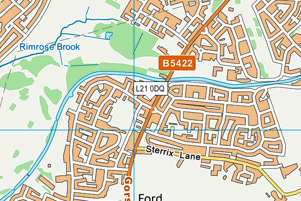 L21 0DQ map - OS VectorMap District (Ordnance Survey)