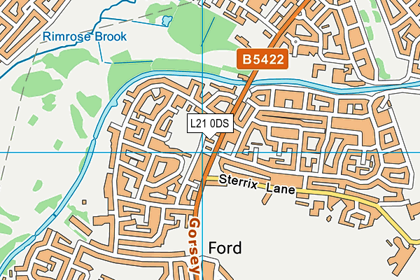 L21 0DS map - OS VectorMap District (Ordnance Survey)