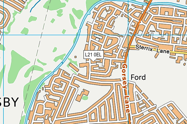 L21 0EL map - OS VectorMap District (Ordnance Survey)