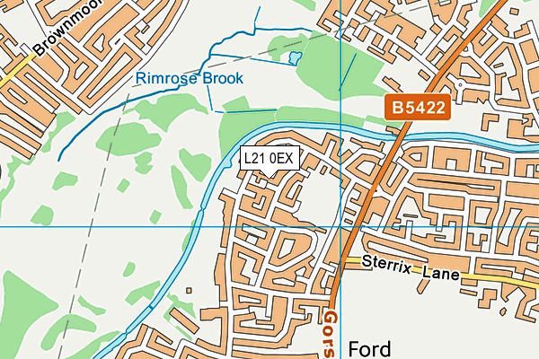 L21 0EX map - OS VectorMap District (Ordnance Survey)